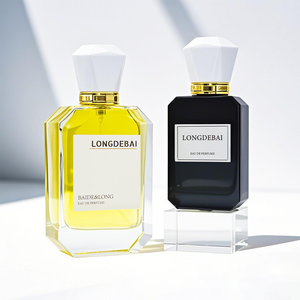 Oferta Especial: Botella de Perfume Cuadrada de Vidrio Verde de 30 ml, 50 ml, 100 ml, Botella Vacía para Cosméticos, Botella de Perfume Hexagonal con Caja de Empaque - Product Image 3