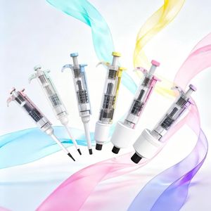 Pipet semi-steril, transparan, dan dapat disesuaikan secara manual untuk penelitian ilmiah, dengan jendela tampilan digital. - Product Image 5