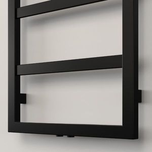 <span class=keywords><strong>Radiateur</strong></span> à serviettes hydronique moderne en acier au carbone, cadre <span class=keywords><strong>vertical</strong></span> étroit carré, finition blanc mat ou noir, pour salle de bain, eau chaude, OEM - Product Image 4