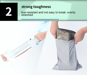 ถุงพลาสติกชีวภาพแบบย่อยสลายได้ขนาด 2 มิล สำหรับส่งพัสดุด่วน พิมพ์โลโก้ตามสั่งจำนวนมาก เป็นมิตรกับสิ่งแวดล้อม เหมาะสำหรับเสื้อผ้า - Product Image 5