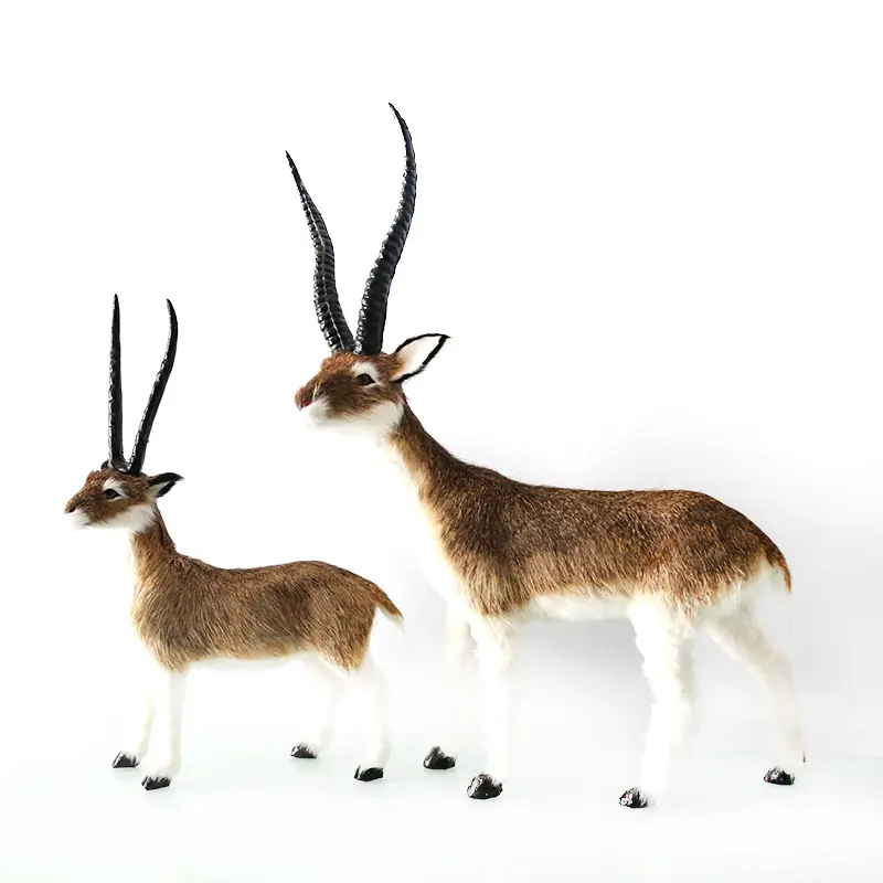 Luxus Handwerk Antilope Safari Tiere Figuren Spielzeug Home Akzent Dekoration