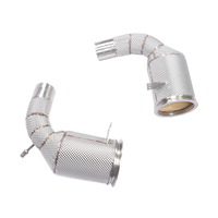 Flow Sport 200 cellules Cat Porsche 911 992 3.0T Amélioration de la réponse de l'accélérateur 2019-2023 SS304 Downpipe Tuning automobile Amélioration de puissance