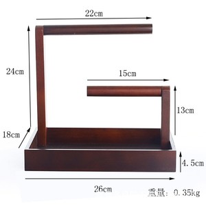 Support de présentation pour bijoux en bois, organisateur de bijoux, présentoir pour perles, colliers, bracelets, plateau de rangement, style chinois - Product Image 4