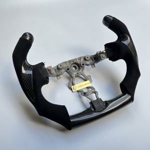 CCExcellent <span class=keywords><strong>ราคา</strong></span>โรงงานที่มีความเงาคาร์บอนไฟเบอร์ F1รูปร่างนิ้วหัวแม่มือจับสำหรับนิสสัน<span class=keywords><strong>370z</strong></span> คาร์บอนไฟเบอร์พวงมาลัย - Product Image 2