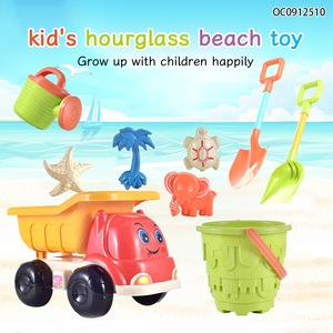 Balde pá praia areia ferramenta jogo kit de brinquedos de areia com moldes de animais do mar - Product Image 2