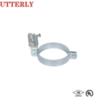 Collier de serrage robuste UTT20 en acier au carbone galvanisé FM UL CE pour conduites d'incendie, vente en gros directe usine