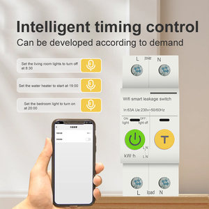 Tuya wifi thông minh chuyển đổi ngắt mạch 63A 1P điện đo giám sát hẹn giờ Relay cho nhà thông minh không dây điều khiển từ xa - Product Image 6