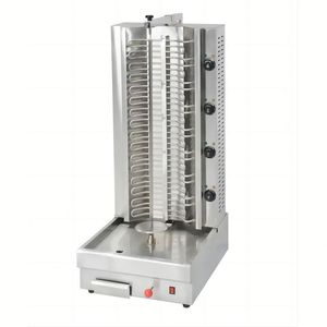 Shawarma Grill Para Hoteles Máquina Horizontal 1 Quemador 6 Alquiler Completo Malasia Revolver Souvlaki Kebab Gas Stones 10 Aluminio - Product Image 1