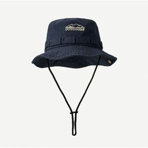 Outdoor Retro Fisherman Hat Summer Hiking Fishing <b>Sunscreen</b> Drawstring Leisure Versatile Sun Hat - Product Image 4
