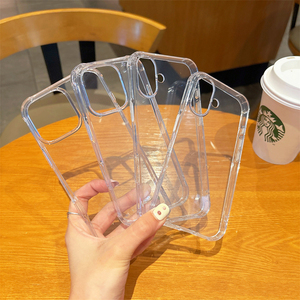 เคสใสสำหรับ iPhone XS Max, 11, 12, 13, 14, 15 Pro แบบนิ่ม TPU  จำนวนมากราคาส่ง, เคสกันกระแทกสำหรับ iPhone 17 Pro  บาง 2.0 มม. โปร่งใส - Product Image 1