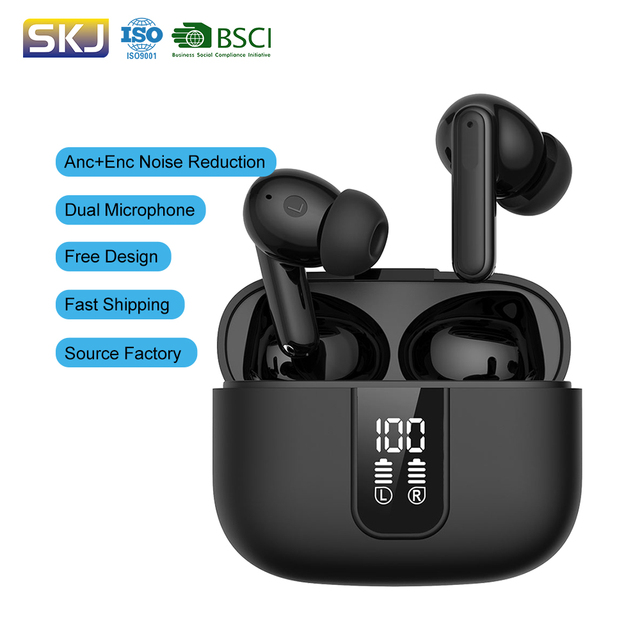 Wireless 5.4 TWS In-Ear Earphones ANC Noise Cancelling Waterproof IPX4 JL Chipset Sports Digital Display 20 Hours Playtime