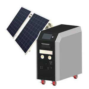 Portable Power Station 3000W Solar Generator 220V Emergency Power Supply Charged By Solar AC Outlet Cars