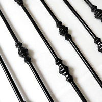 Balustre de balcon en métal creux rond de 5/8'' de haute qualité au design moderne, garde-corps d'escalier intérieur en fer forgé pour villa