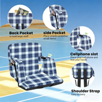 Chaise de tribune imperméable et robuste, siège de stade portable pour événements sportifs en plein air