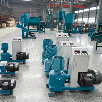 Nouvelle machine à granulés à matrice plate, électrique ou diesel, avec moteur en cuivre pur et protection contre la surchauffe, capacité de 600 kg/h