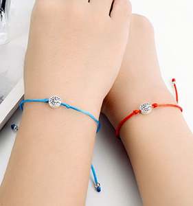 Pulseras de la suerte con amuleto de árbol de la vida Pipitree, ajustables, de moda, para regalo, con hilo rojo, para la amistad y los deseos. - Product Image 3