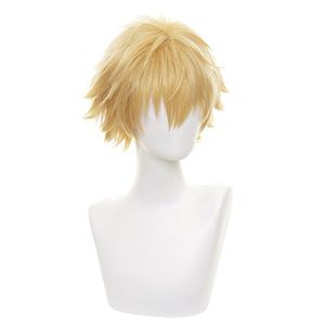 Peluca al por Mayor para <span class=keywords><strong>Cosplay</strong></span> de Chainsaw Man, 30cm, Corta, Rubia, de <span class=keywords><strong>Denji</strong></span>, Pelo Sintético de Anime Resistente al Calor - Product Image 4