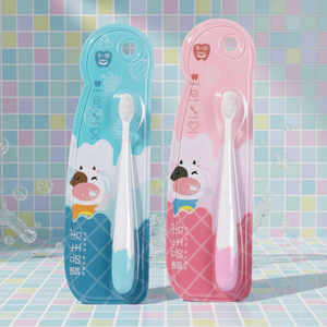 Spazzolino per Bambini con Logo Personalizzato, 10000 Setole Extra Morbide, Colorato in Plastica per Igiene Orale - Product Image 1