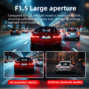 Dash Cam a 2 Canali da 2 Pollici con Registrazione 4K UHD, Telecamera per Auto DVR con Visione Notturna, WiFi, GPS, Parcheggio 24h, Dashcam per Parcheggio Sicuro per <span class=keywords><strong>Donne</strong></span> - Product Image 5