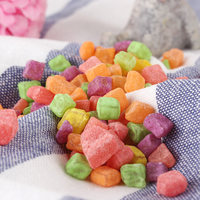 Bonbons gélifiés acidulés aux saveurs de fruits mélangés, bonbons QQ, assortiment de bonbons gélifiés aux fruits multicolores pour les enfants, collation et confiserie en gros