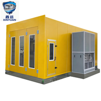 Cabine de peinture automobile à chauffage diesel adaptable pour véhicules spéciaux, porte surdimensionnée pour la rénovation de carrosseries d'ambulances et de camions de pompiers