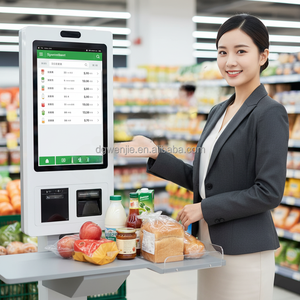 WENJIE Totem, Máquina de Pedidos de Autoservicio con Pantalla de 27 Pulgadas y Windows 11, Kiosco de Pedidos Automatizado para Restaurantes de Comida Rápida como McDonald's - Product Image 1