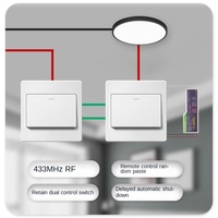 Nouvelles lampes intelligentes, module de commutation sans fil à télécommande, fil unique, double commande, réception sans fil RF 433 MHz, 110-220V