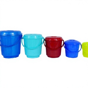 Seau en plastique PP de qualité export avec couvercles hermétiques anti-déversement, design moderne de qualité alimentaire, disponible en plusieurs tailles 17L et 20L - Product Image 2
