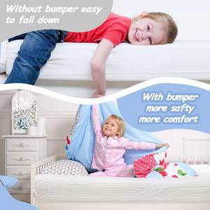 Kasur Bayi 2 in 1 dengan Pelindung, Kasur Tempat Tidur Balita Panjang 52 Inci, Kasur Lembut dan Bernapas untuk Tempat Tidur Bayi Standar dan Kasur Biasa - Product Image 6