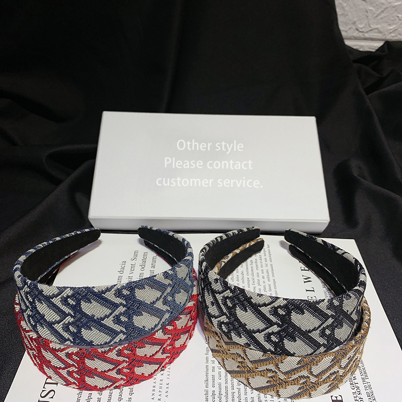 Простой тканевый ободок с широкими краями, оптовая продажа, дизайнерские повязки на голову на заказ