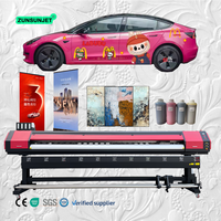 ZUNSUNJET digital I3200 Plotter De Eco Solvente 3.20 3.2 M 3.2 pencetak Format lebar