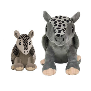Armadillo en peluche réaliste personnalisé en usine, animal sauvage, jouet en peluche gris amusant, souvenirs de <span class=keywords><strong>voyage</strong></span> au zoo, cadeaux pour enfants - Product Image 1