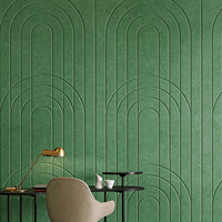 Panneau Acoustique Mural à Rainures 100% Fibre de Polyester Écologique NRC 0.9 Panneaux Acoustiques à Rainures en V Absorbants du Son Vente en Gros OEM