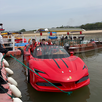 Voiture de sport de style Ferrari 2026, 170 °   Jet-car aquatique pour le tourisme et les activités de loisirs aquatiques parent-enfant en extérieur
