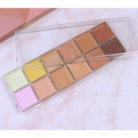 Cosmétiques en gros, palette de fards à paupières camouflage 12 couleurs, logo personnalisé