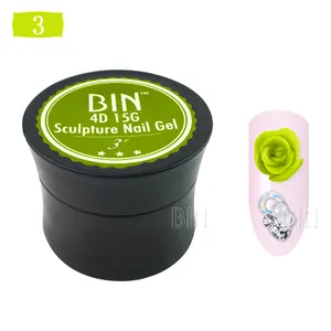 BIN più nuovo Private Label 15ML Gel intagliato in gesso 3D Soak off carving Gel per unghie UV