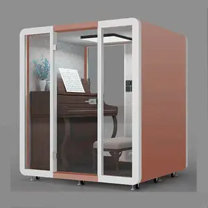 Cabina modular insonorizada cápsulas de oficina privada 2 asientos cabina de oficina para reuniones cabina de teléfono de oficina