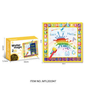 Tikar gambar ajaib 2 IN 1 untuk anak-anak, tikar menggambar anak-anak 60*60, tikar coretan air hadiah ulang tahun Natal - Product Image 6