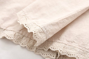 Nuova <span class=keywords><strong>camicia</strong></span> Casual a maniche lunghe ricamata in pizzo di cotone e <span class=keywords><strong>lino</strong></span> - Product Image 6