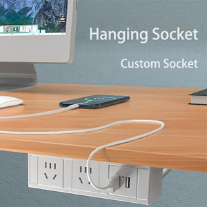 Dưới bàn ổ cắm điện Outlet bàn Anh Anh cắm với cổng USB dưới bảng ổ cắm - Product Image 2