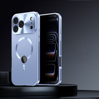 Coque de téléphone magnétique à protection intégrale avec cadre métallique et protection d'écran pour iPhone 18 17 16 15 14 13 12 Pro Max