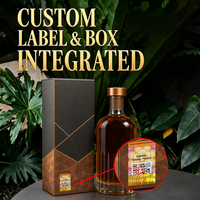 Boîte à vin personnalisée en carton pour 3 bouteilles avec kit d'étiquettes anti-contrefaçon, ensemble d'emballage cadeau en carton, logo OEM de marque