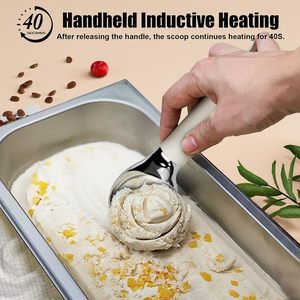 Cuchara Eléctrica para Helado Caliente, para Helados Duros y Postres, Calentamiento Manual hasta 158 Grados - Product Image 3
