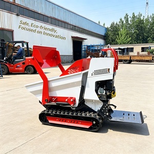 Small crawler <b>dumper</b>, fully hydraulic lift and dump truck, orchard and farm transport, self-loading tipper. - Product Image 2