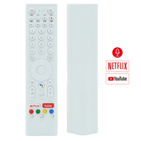 Control Remoto Universal HUAYU CH-VER.1W de Repuesto, Blanco, con Voz Inteligente, Pantalla LCD LED, para Televisores ChangHong