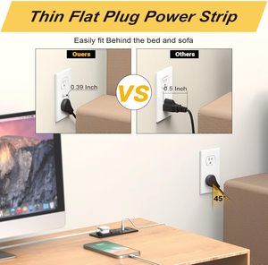 <span class=keywords><strong>USB</strong></span> lõm điện dải PD 20W lõm ổ cắm với cổng <span class=keywords><strong>USB</strong></span>/bàn Power Strip 6 <span class=keywords><strong>ft</strong></span> mở rộng dây hội nghị bảng điện Hub - Product Image 6