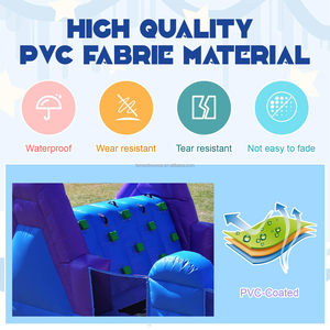 Tobogán Acuático Inflable Resistente con Castillo Hinchable y Soplador, Diversión Húmeda y Seca para Fiestas Infantiles y <span class=keywords><strong>Alquiler</strong></span> - Product Image 3