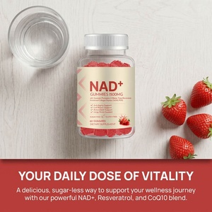 Gomitas de NAD+ de Marca Blanca OEM para Mujeres, 1000mg, NR, Resveratrol, Quercetina, Salud Celular, Energía, Vitalidad, Sin Azúcar, Etiqueta Privada - Product Image 1