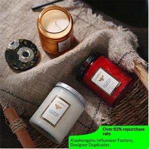 Vela Aromática para el Hogar FD-200ML, Copa Grabada, Recuerdo, Fragancia de Alta Gama, Cera de Soya sin Humo, Semielaborada - Product Image 2