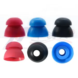 Double Layer Silicone Earbuds Washable Silicone In-ear Ear tips Earphone Accessories for Earphone